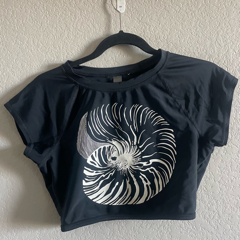 Roxy Black Top with White Accents